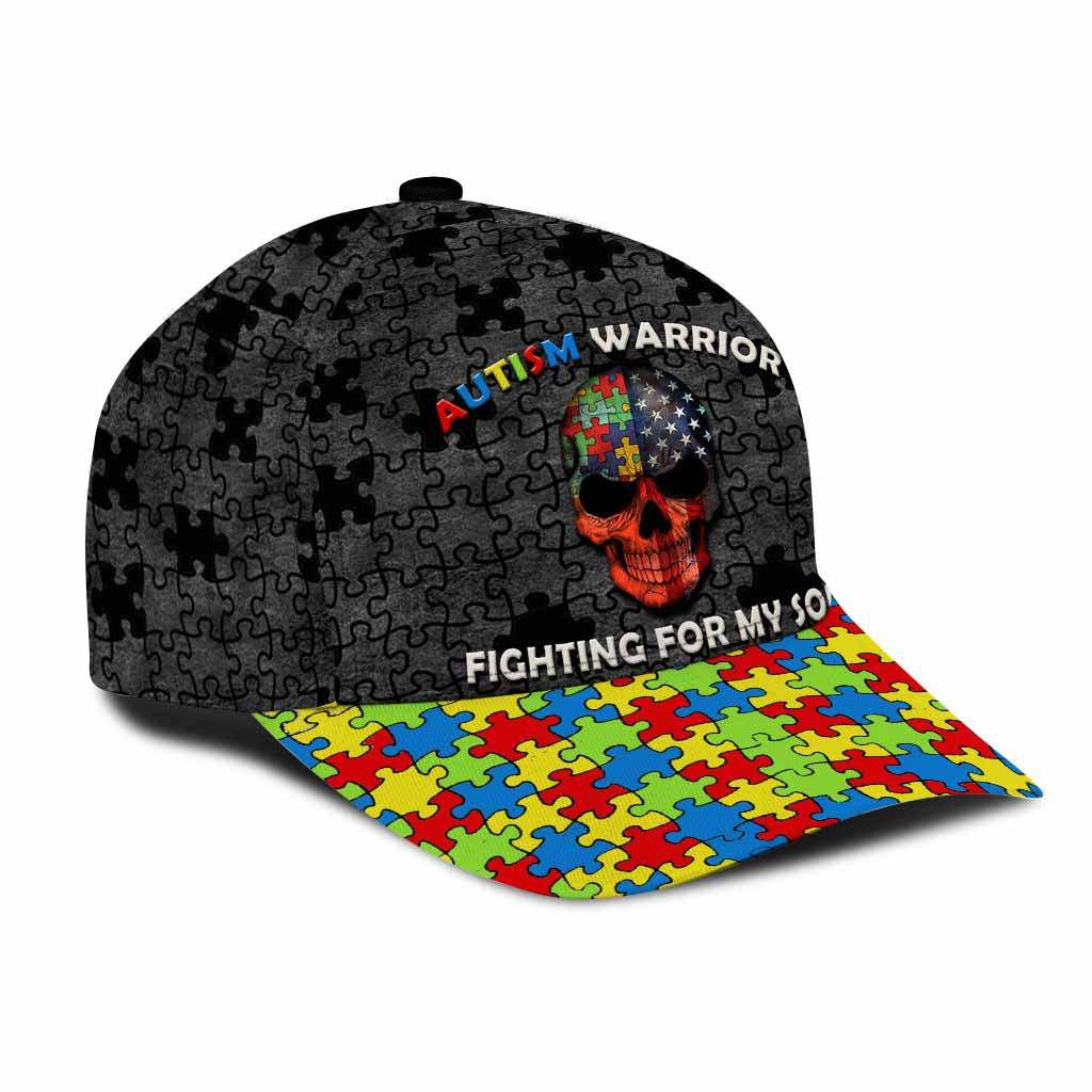 Autism Hat Cap Fighting For My Son Autism Awareness Cap