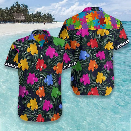 Autism Awareness Island Adventure Tropical Shirt