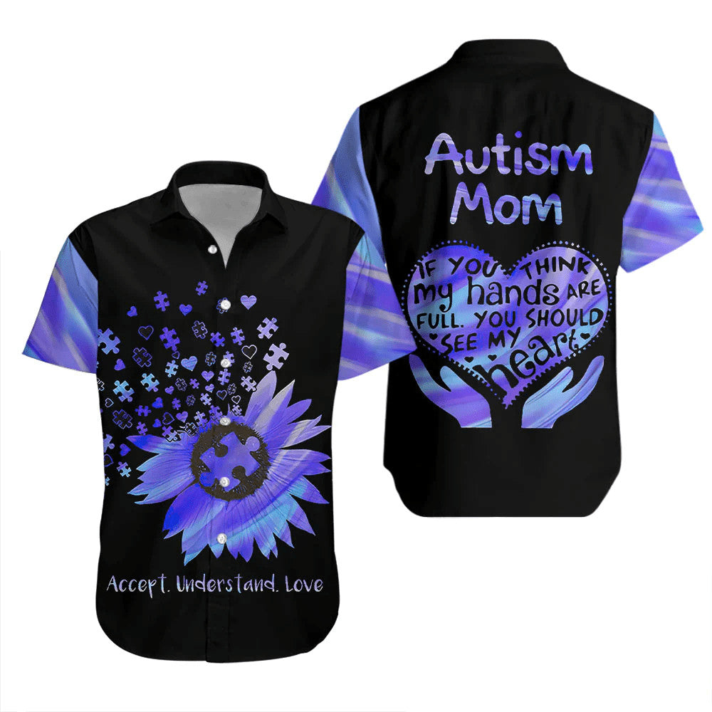 Hawaiian Shirt Spreading Autism Awareness Through Mom Love