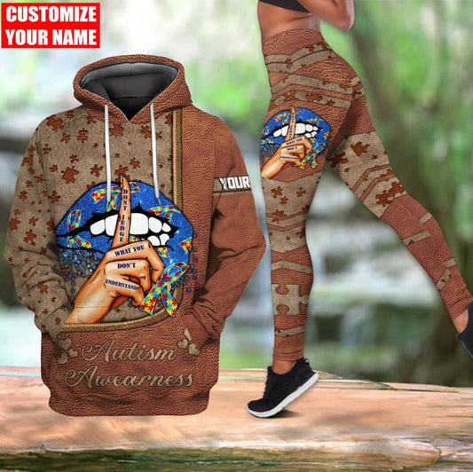 Don't Judge What You Don't Understand Personalized Autism Hoodie And Leggings