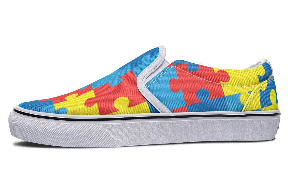 Autism Awareness Slip-on Shoes