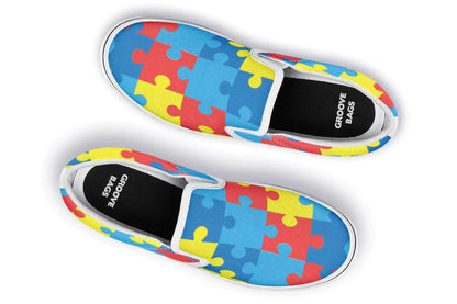 Autism Awareness Slip-on Shoes