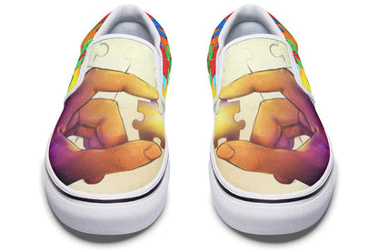 Artistic Autism Awareness Slip-on Shoes