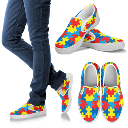 Autism Awareness Slip-on Shoes