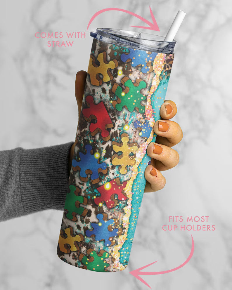 Personalized Autism Mom Tumbler