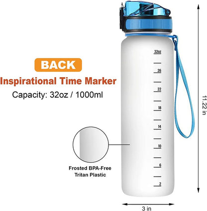 Personalized Autism Water Tracker Bottle Be Kind