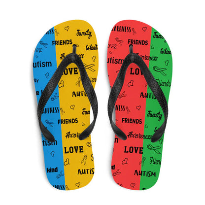 Autism Awareness Be Kind Pattern Flip-Flops