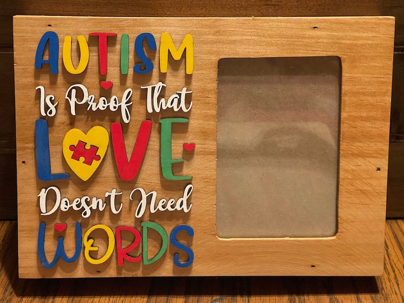 Custom Autism Picture Frame