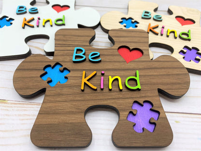 Be Kind Magnet, Autism Awareness, Autistic, Autism Acceptance, Fridge Magnet, Kitchen Decor, Autism Puzzle Magnet, Asperger's Syndrome