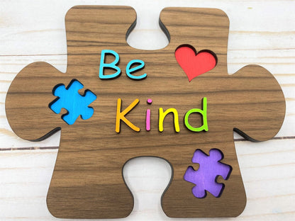 Be Kind Magnet, Autism Awareness, Autistic, Autism Acceptance, Fridge Magnet, Kitchen Decor, Autism Puzzle Magnet, Asperger's Syndrome