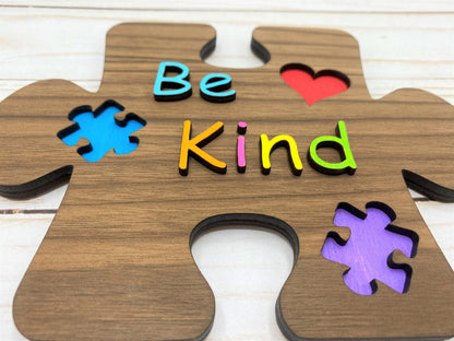 Be Kind Magnet, Autism Awareness, Autistic, Autism Acceptance, Fridge Magnet, Kitchen Decor, Autism Puzzle Magnet, Asperger's Syndrome