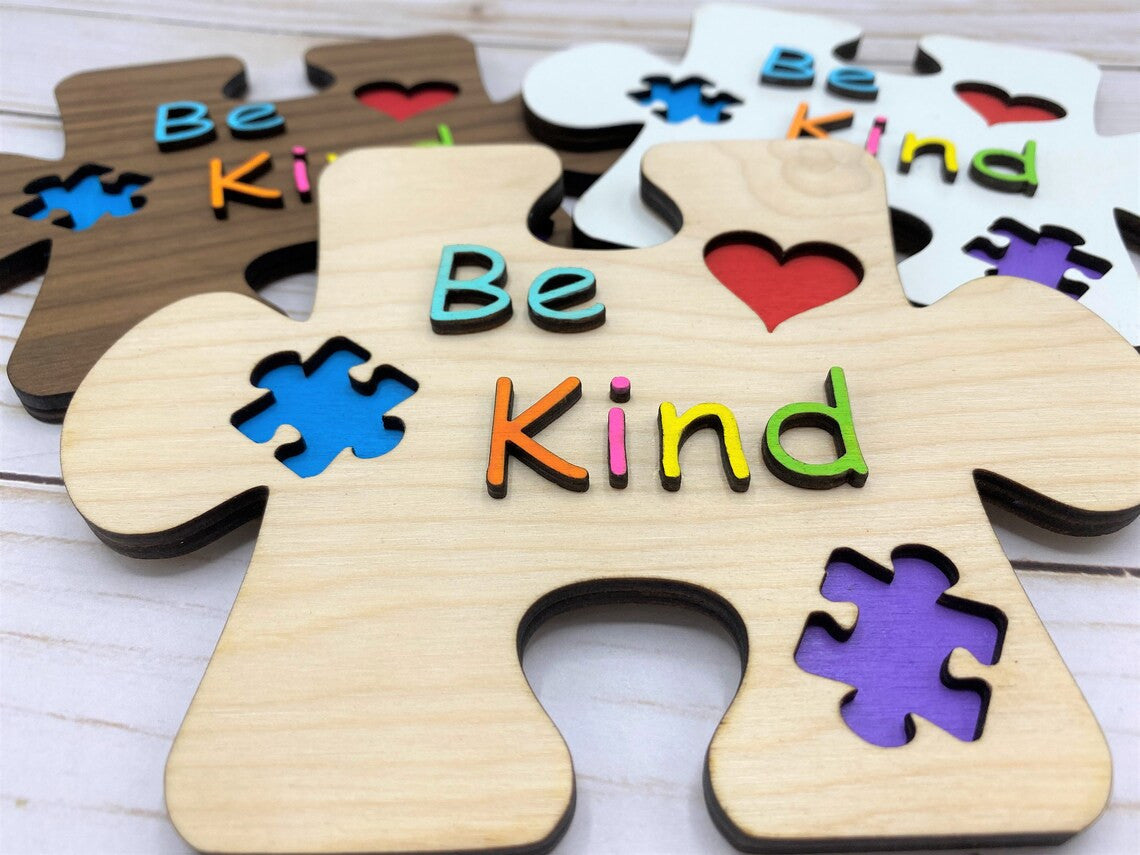 Be Kind Magnet, Autism Awareness, Autistic, Autism Acceptance, Fridge Magnet, Kitchen Decor, Autism Puzzle Magnet, Asperger's Syndrome