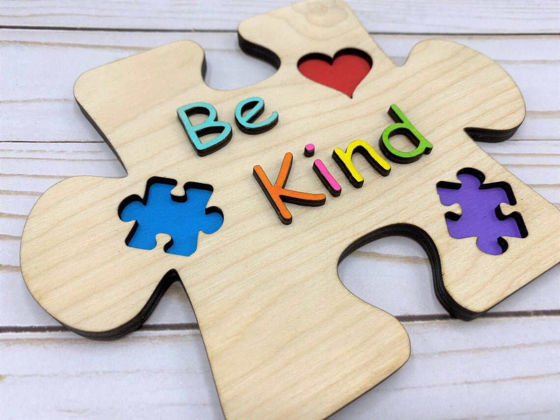 Be Kind Magnet, Autism Awareness, Autistic, Autism Acceptance, Fridge Magnet, Kitchen Decor, Autism Puzzle Magnet, Asperger's Syndrome