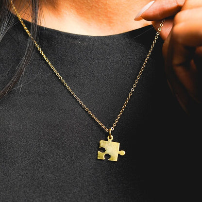 Autism Puzzle Shape Necklace