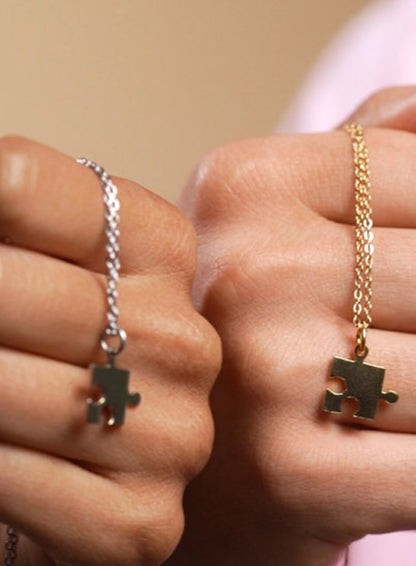 Autism Puzzle Shape Necklace