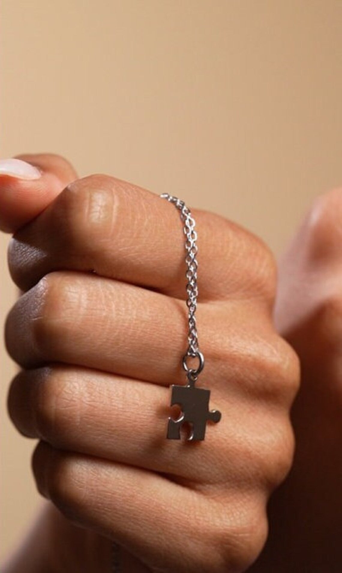 Autism Puzzle Shape Necklace