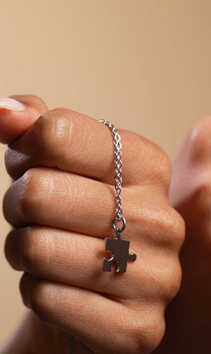 Autism Puzzle Shape Necklace