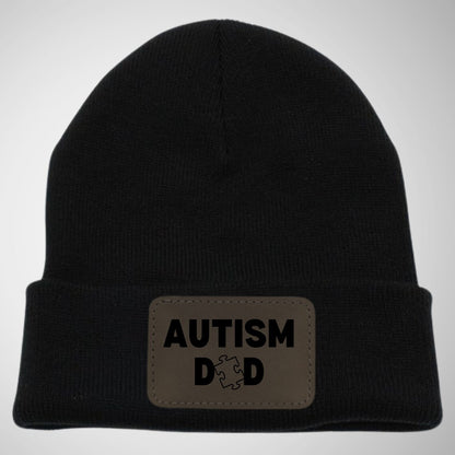 Autism Mom Beanies, Neurodiversity Hat, Autism Awareness Hat, Autistic Pride Hat, Autism Hat, Leather Patch Hat