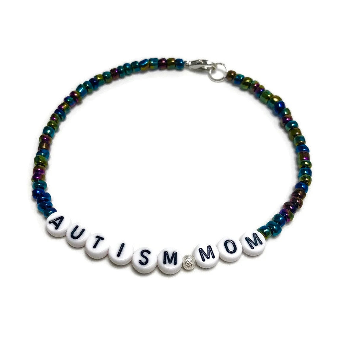 Autism Mom Anklet Ankle Bracelet Autism Awareness Gift Idea Autistic Mom Gift