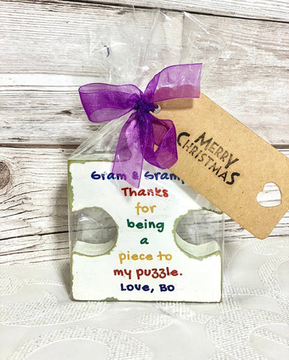 Personalised Autism Teacher Appreciation Wooden Gift,Thank you Puzzle Piece