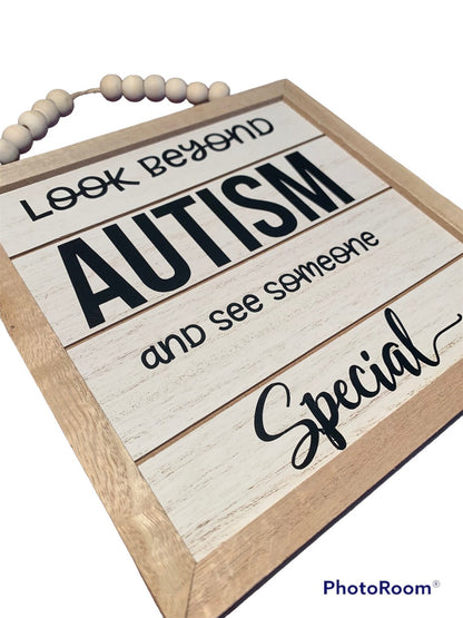 Autism Wall Sign, Home Wall Decor Sign, Wood Signs, Wall Art, Farmhouse Wall Decor, Signs For Home Decor, Autism Gift, Autism Mom