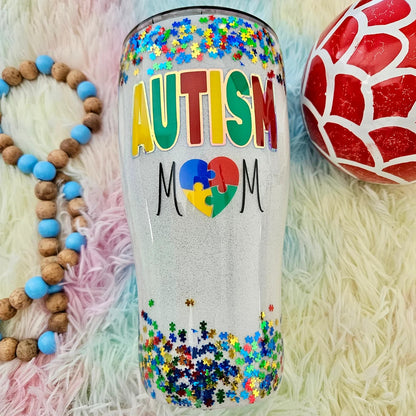 Autism Mom Tumbler For Autism Mama Autism Awareness Tumbler