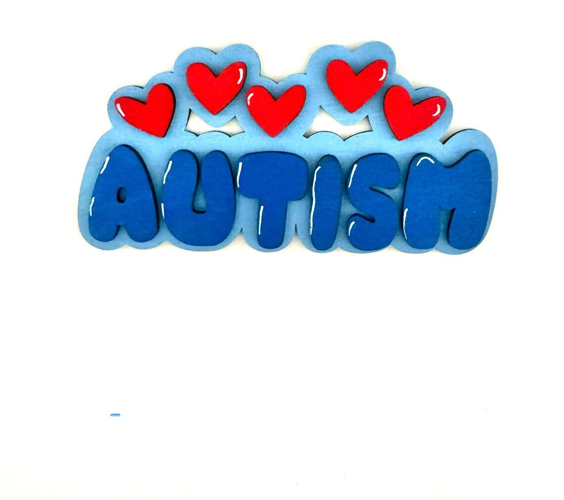 Autism Awareness Tiered Tray, Autism, Tiered Tray Decor, Autism Signs, Autism Decor, Autism Gift, Puzzle, Puzzle Piece, Home Decor