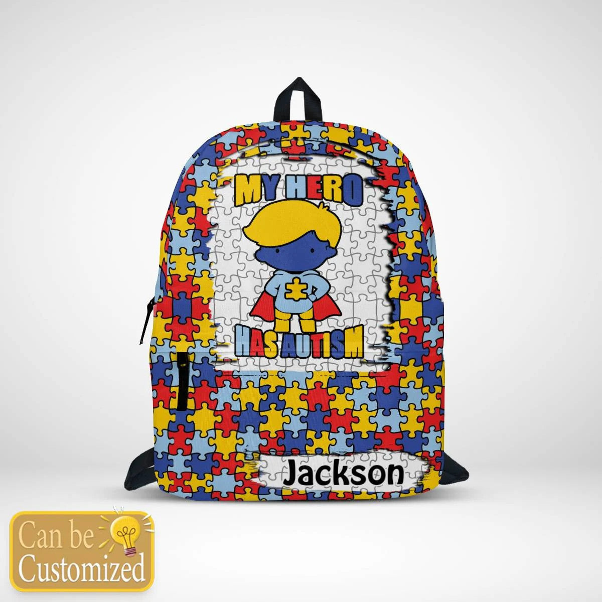 Personalized Autism Backpack : My Hero Has Autism