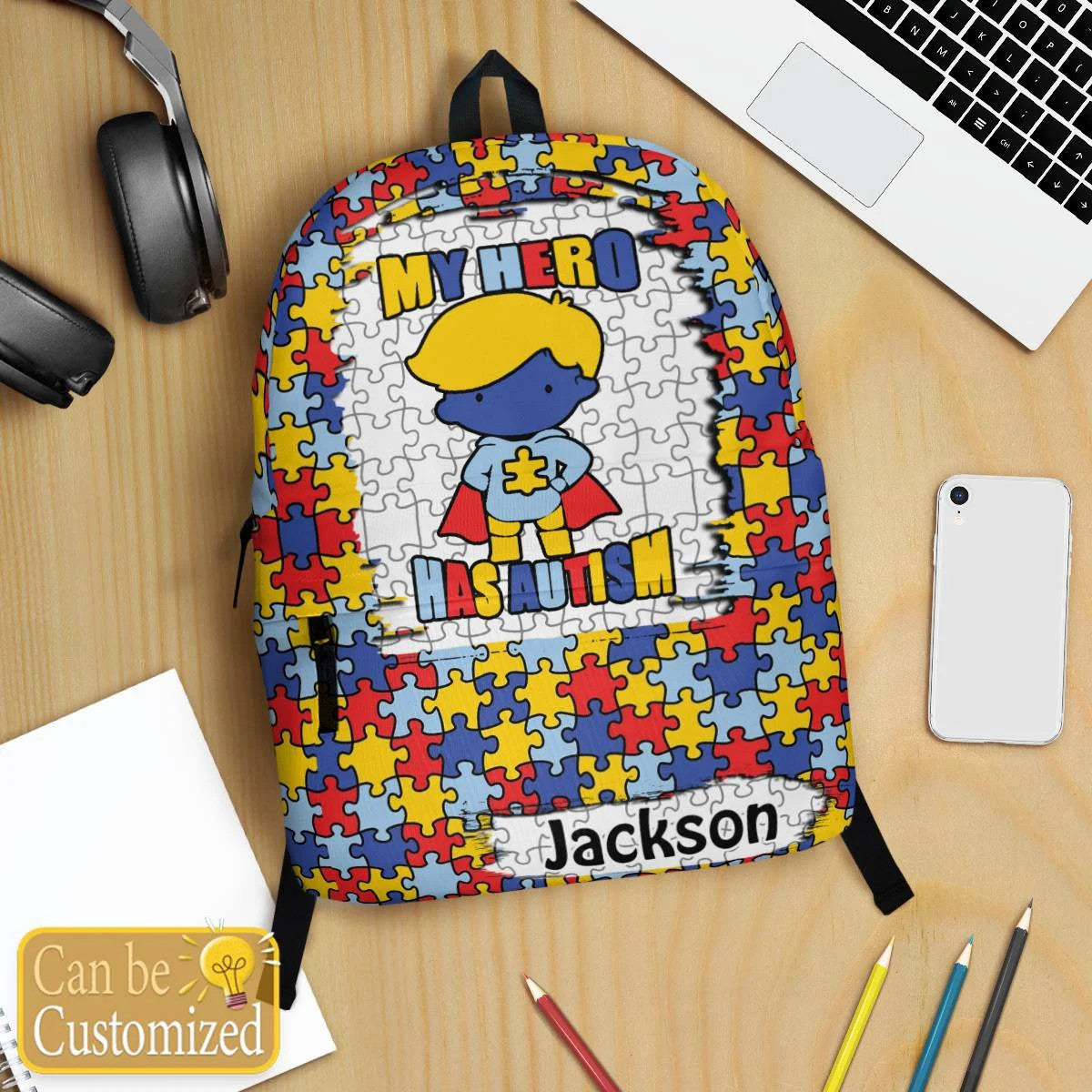 Personalized Autism Backpack : My Hero Has Autism – AutismTrendy
