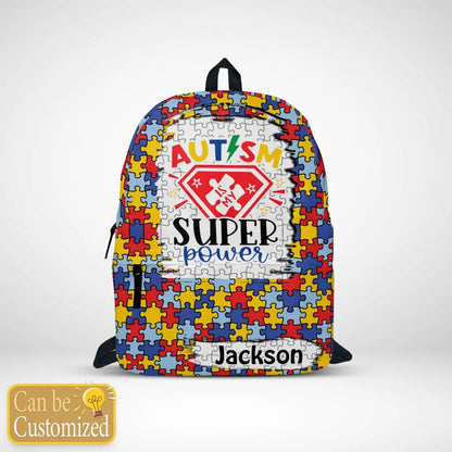 Personalized Autism Backpack : Autism Is My Super Power