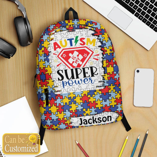 Personalized Autism Backpack : Autism Is My Super Power