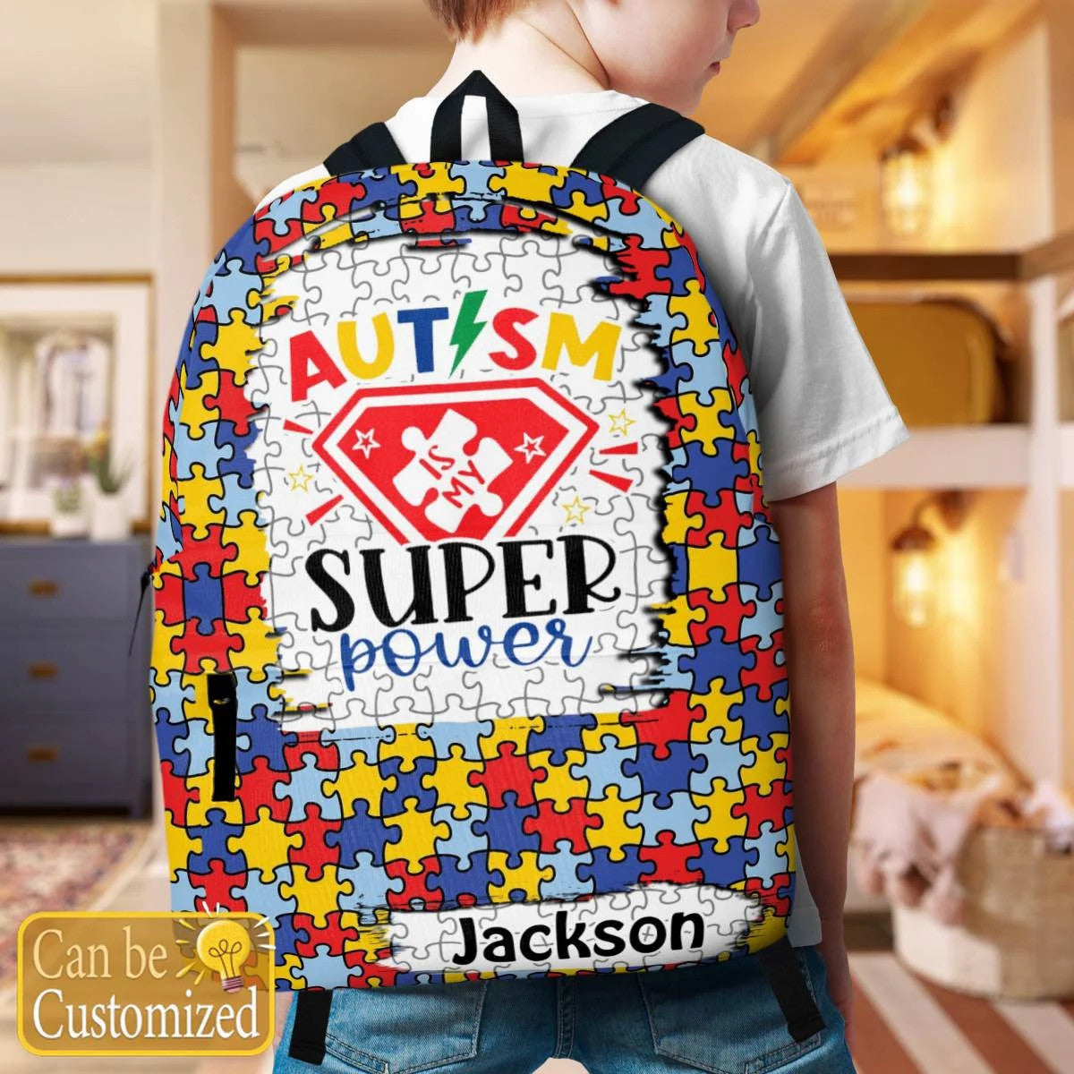 Personalized Autism Backpack : Autism Is My Super Power