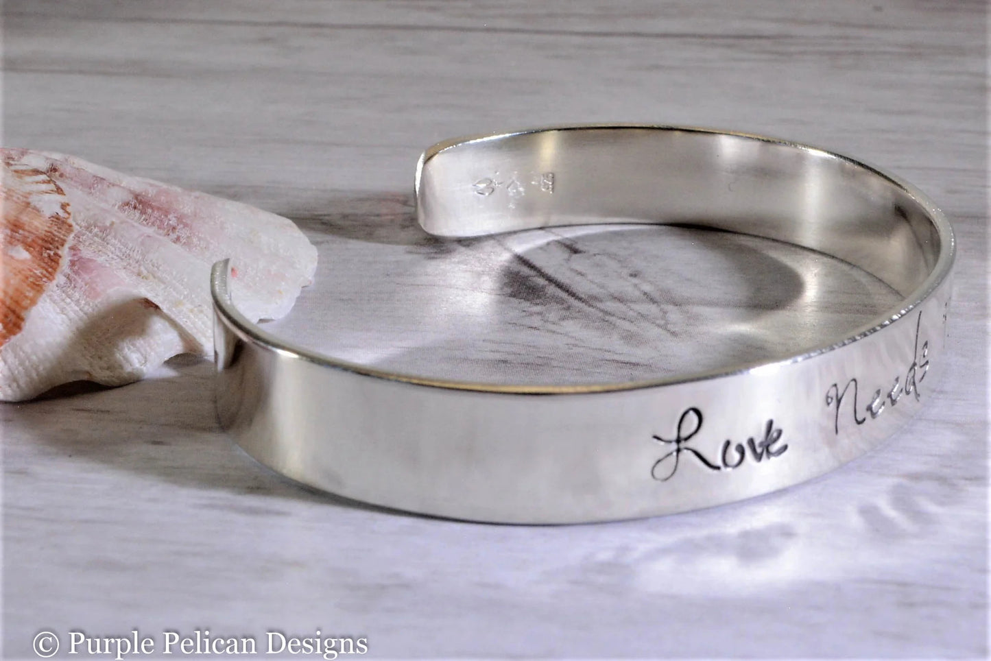 Love Needs No Words Autism Awareness Cuff Bracelet