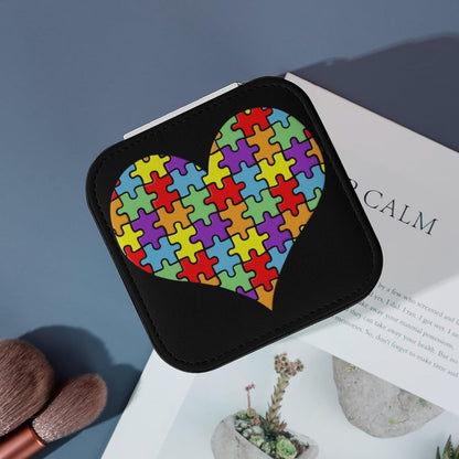 Autism Awareness Heart Travel Jewelry Box