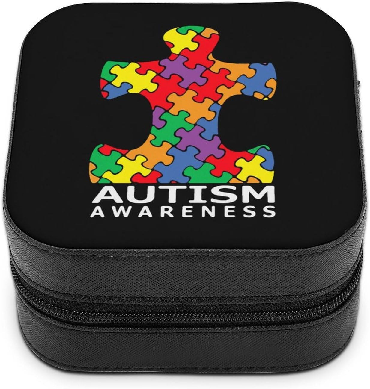 Autism Awareness Puzzle Piece Jewelry Organizer Box