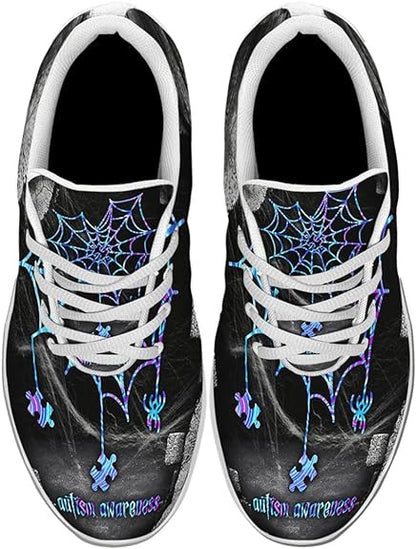 Autism Awareness Halloween Lightweight Sneakers