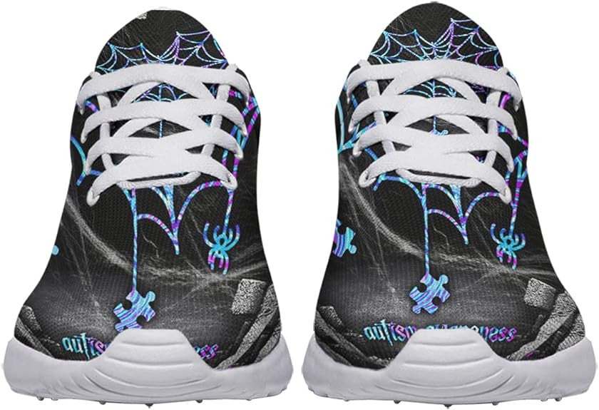 Autism Awareness Halloween Lightweight Sneakers