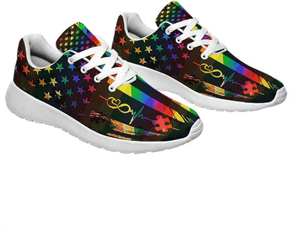 Autism Awareness Rights Movement Lightweight Sneakers