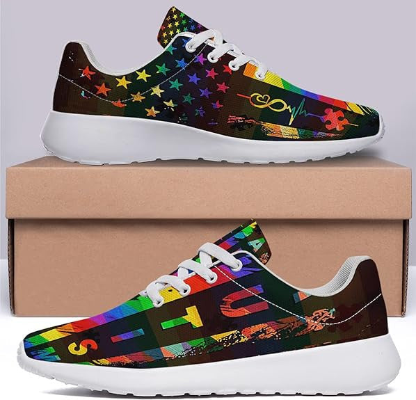 Autism Awareness Rights Movement Lightweight Sneakers