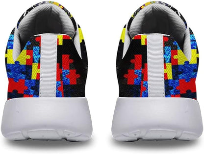 Autism Awareness Autism Warrior Fighting for My Son Lightweight Sneakers