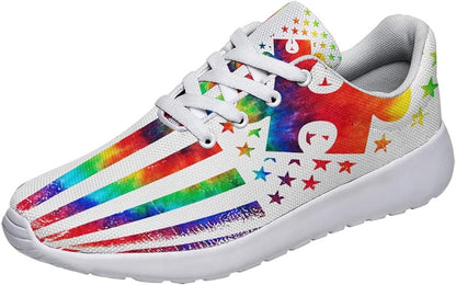 Autism Awareness Tie Dye Lightweight Sneakers