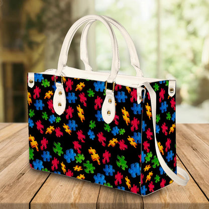 Personalized Autism Puzzle Purse Bag Handbag For Women