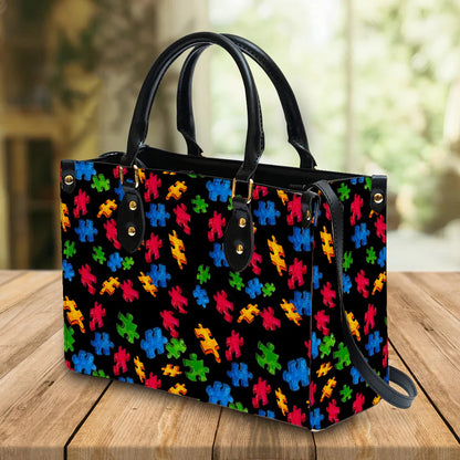 Personalized Autism Puzzle Purse Bag Handbag For Women