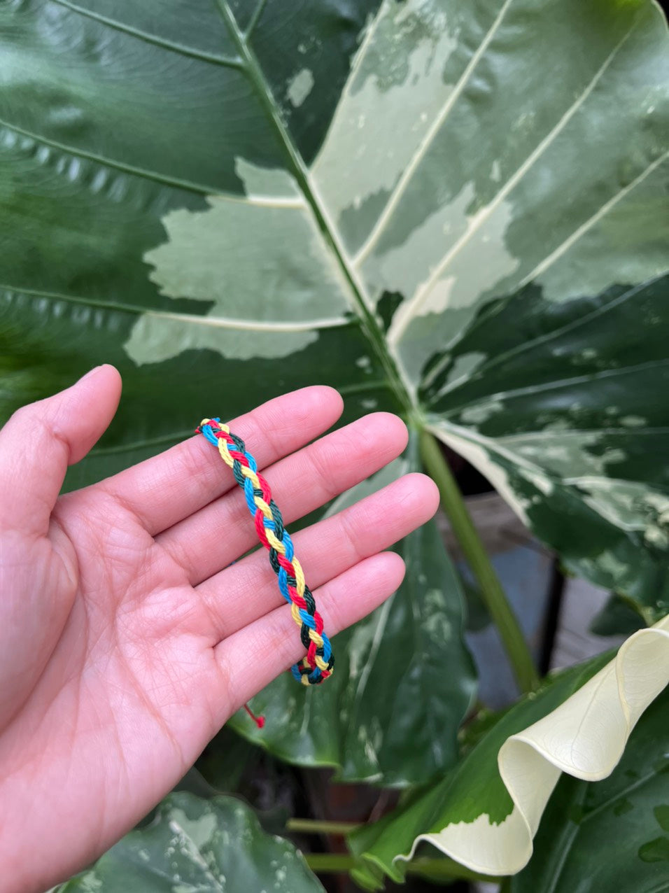 Autism Awareness Ribbon Charm Handmade Bracelet Multi Color