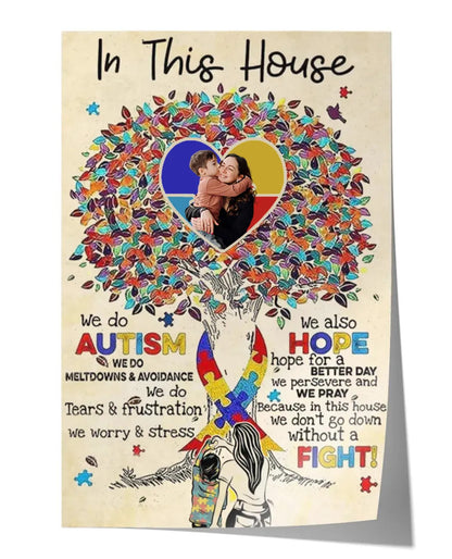 Personalized Image Autism Awareness Poster/Canvas