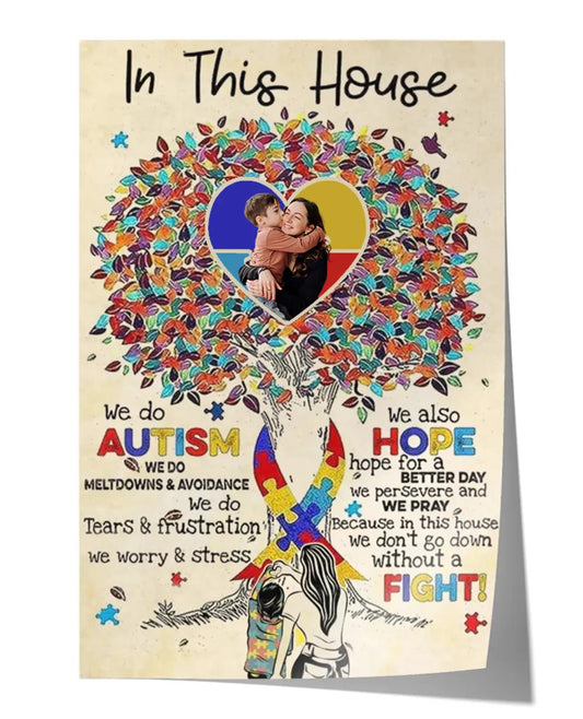 Personalized Image Autism Awareness Poster/Canvas