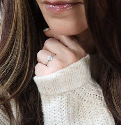 Small Puzzle Ring, Puzzle Piece Ring, Silver, Gold, Rose Gold Finishes, Autism Awareness