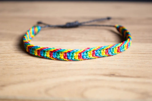 Autism Awareness Square Knot Bracelet Or Anklet