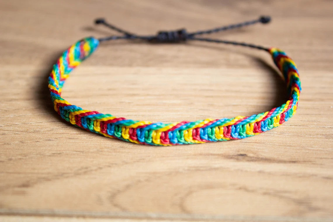 Autism Awareness Square Knot Bracelet Or Anklet