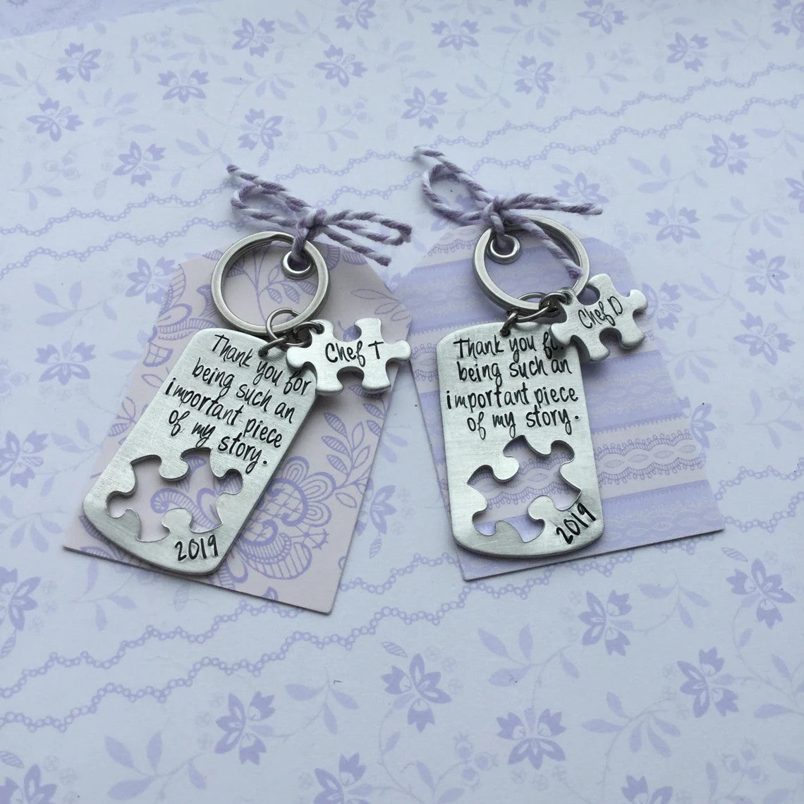 Piece of My Story Keyring, thank you gift, gift for teacher, jigsaw puzzle keyring, autism gift